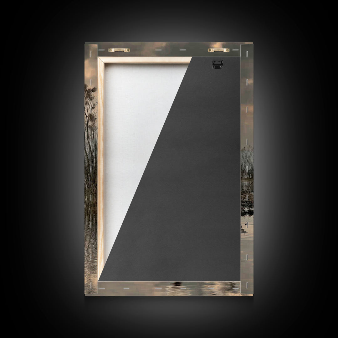 Evening Shepherd Hope – Framed Canvas Print – Christian Art Canvas – Christian Wall Art – Jesus Painting – Christian Christmas Art – Subtle