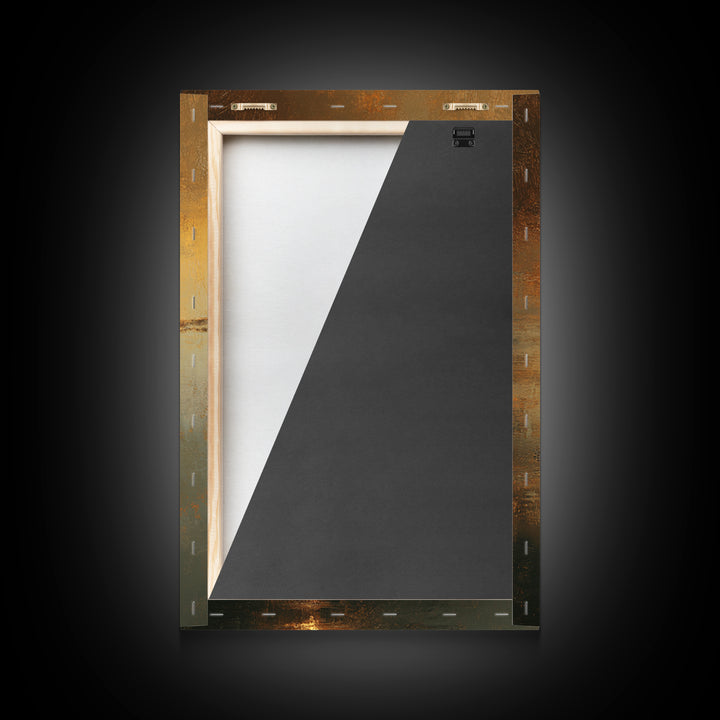 Golden Quiet Valley – Framed Canvas Print – Christian Art Canvas – Moody Christian Art – Jesus Painting – Christian Wall Art – Christian De