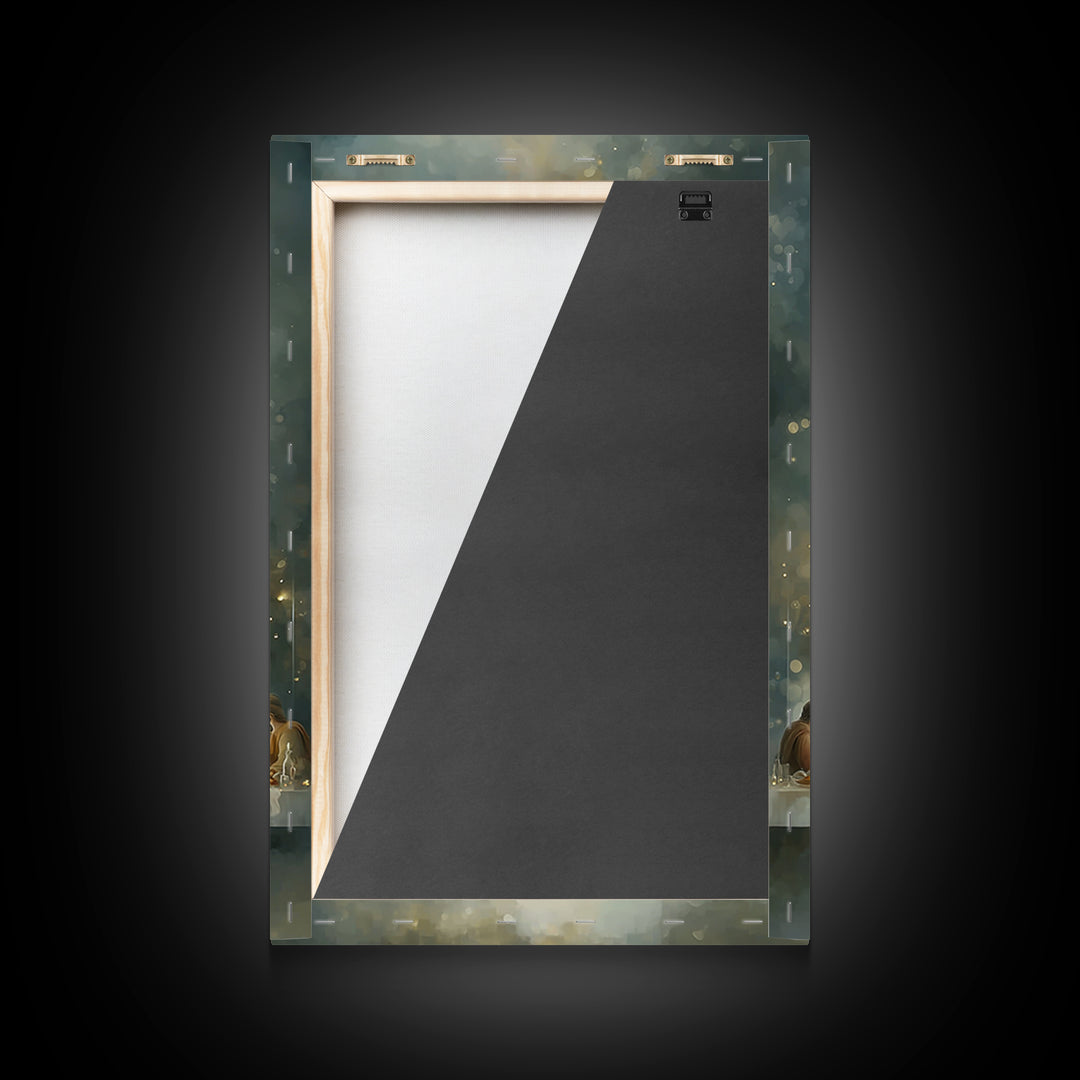 Eternal Light – Framed Canvas Print – Christian Art – Jesus Painting – Christian Wall Art – Christian Christmas Art – Christian Art Canvas