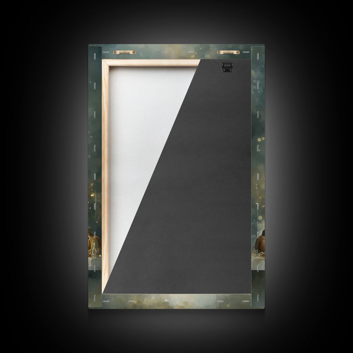 Eternal Light – Framed Canvas Print – Christian Art – Jesus Painting – Christian Wall Art – Christian Christmas Art – Christian Art Canvas