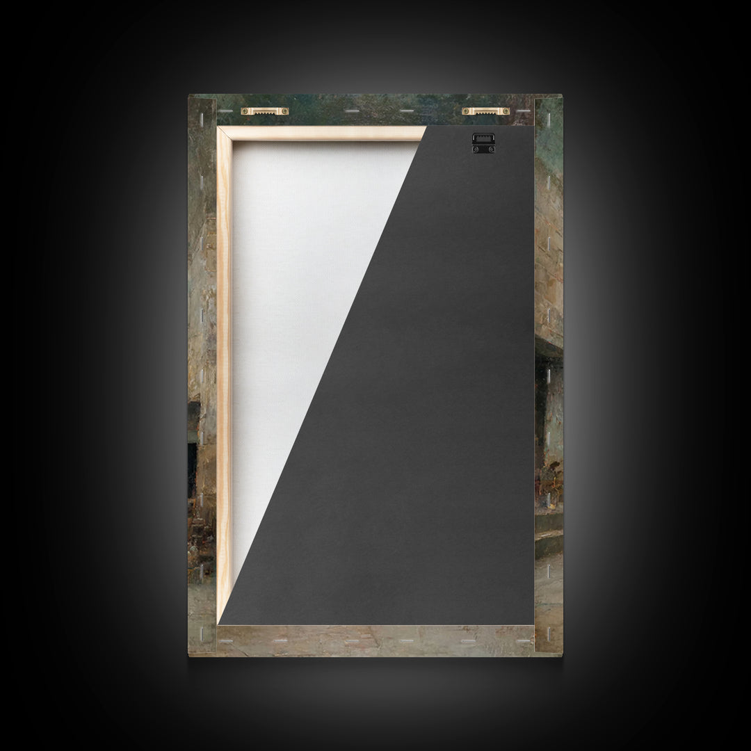 Holy Night Promise | Framed Canvas Print | Christian Wall Art | Christmas Art Prints | Jesus Christmas Art | Christian Art Canvas | Vintage