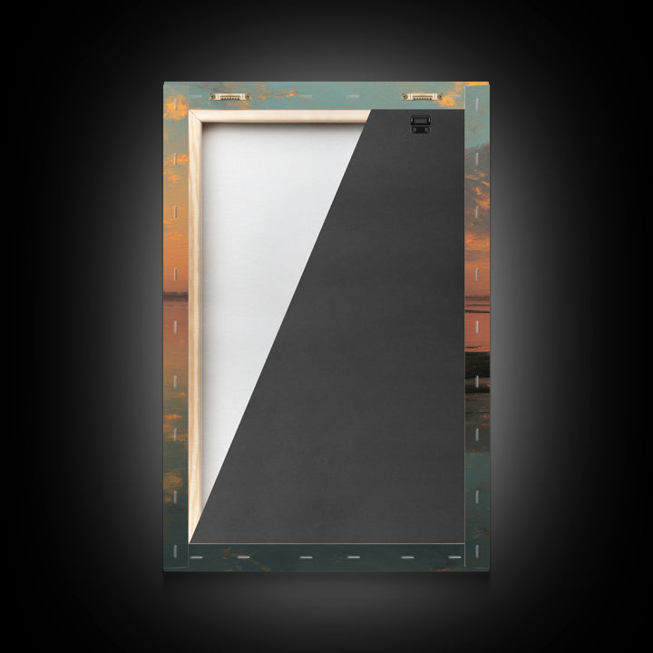 Sunset Messiah – Framed Canvas Print – Christian Wall Art – Christian Art Canvas – Large Jesus Painting – Christian Painting – Christian Ar
