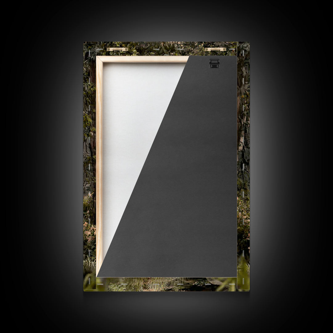 Forest Sanctuary – Framed Canvas Print – Christian Wall Art – Moody Christian Art – Christian Art Canvas – Christian Painting – Unique Chri