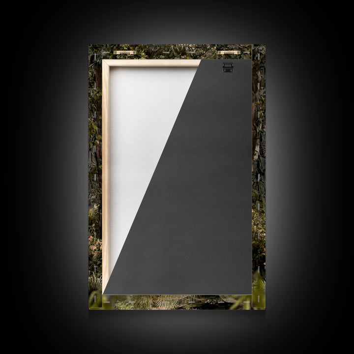 Forest Sanctuary – Framed Canvas Print – Christian Wall Art – Moody Christian Art – Christian Art Canvas – Christian Painting – Unique Chri