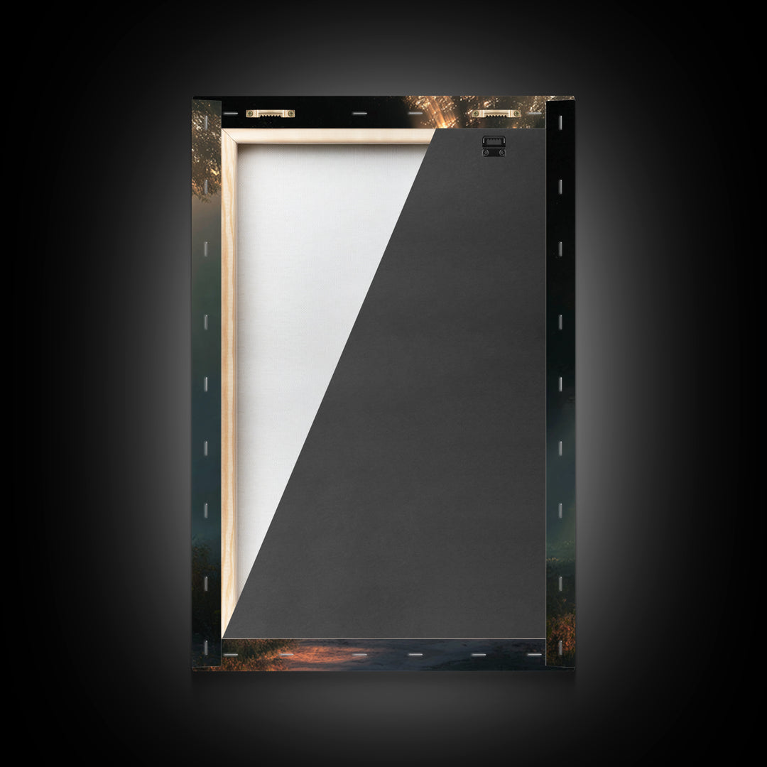 Dawn Journey – Framed Canvas Print – Christian Wall Art – Jesus Painting – Christian Art Canvas – Moody Christian Art – Christian Decor