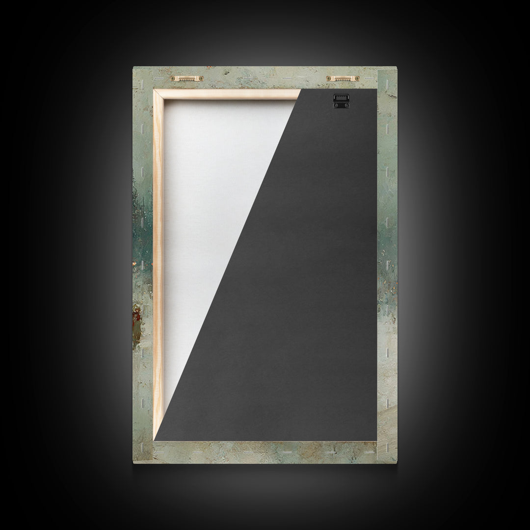Silent Gathering Grace – Framed Canvas Print – Christian Christmas Art – Christian Wall Art – Moody Christmas Art – Christian Art Canvas –