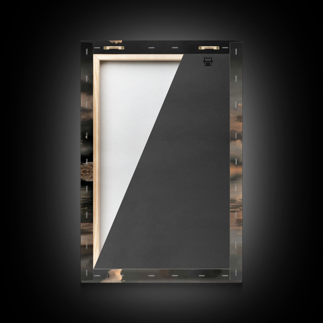 Dawn Of The Cross – Framed Canvas Print – Christian Art Canvas – Minimalist Christian Art – Christian Wall Art – Christian Decor – Subtle C