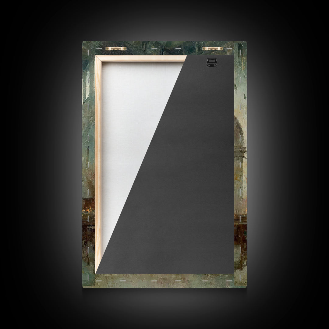 Holy Ember Light – Framed Canvas Print – Christian Art Canvas – Christmas Art – Christian Wall Art – Moody Christmas Art – Christian Decora