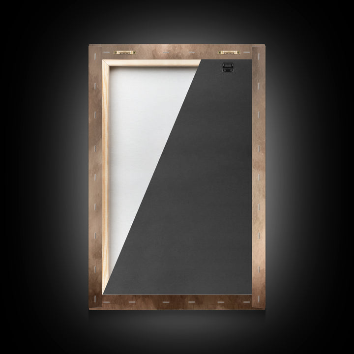 Silent Night Haze – Framed Canvas Print – Christian Art Canvas – Christian Wall Art – Moody Christian Art – Subtle Christian Art