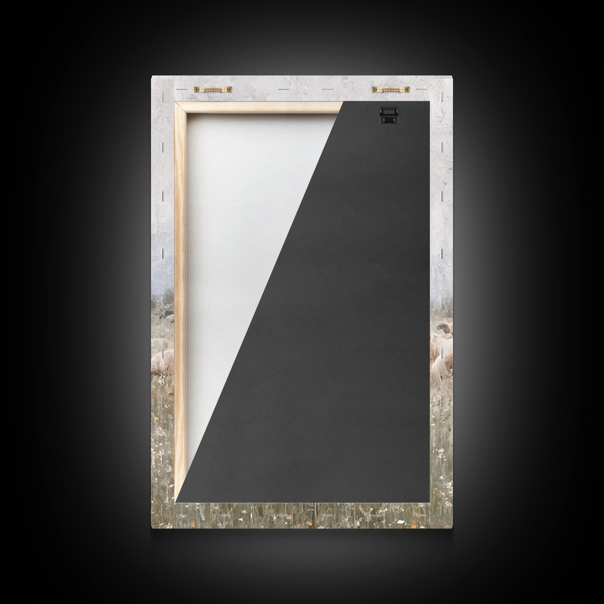 Meadow Of Peace – Framed Canvas Print – Jesus Painting – Christian Art Canvas – Christian Wall Art – Christian Decoration – Subtle Christia