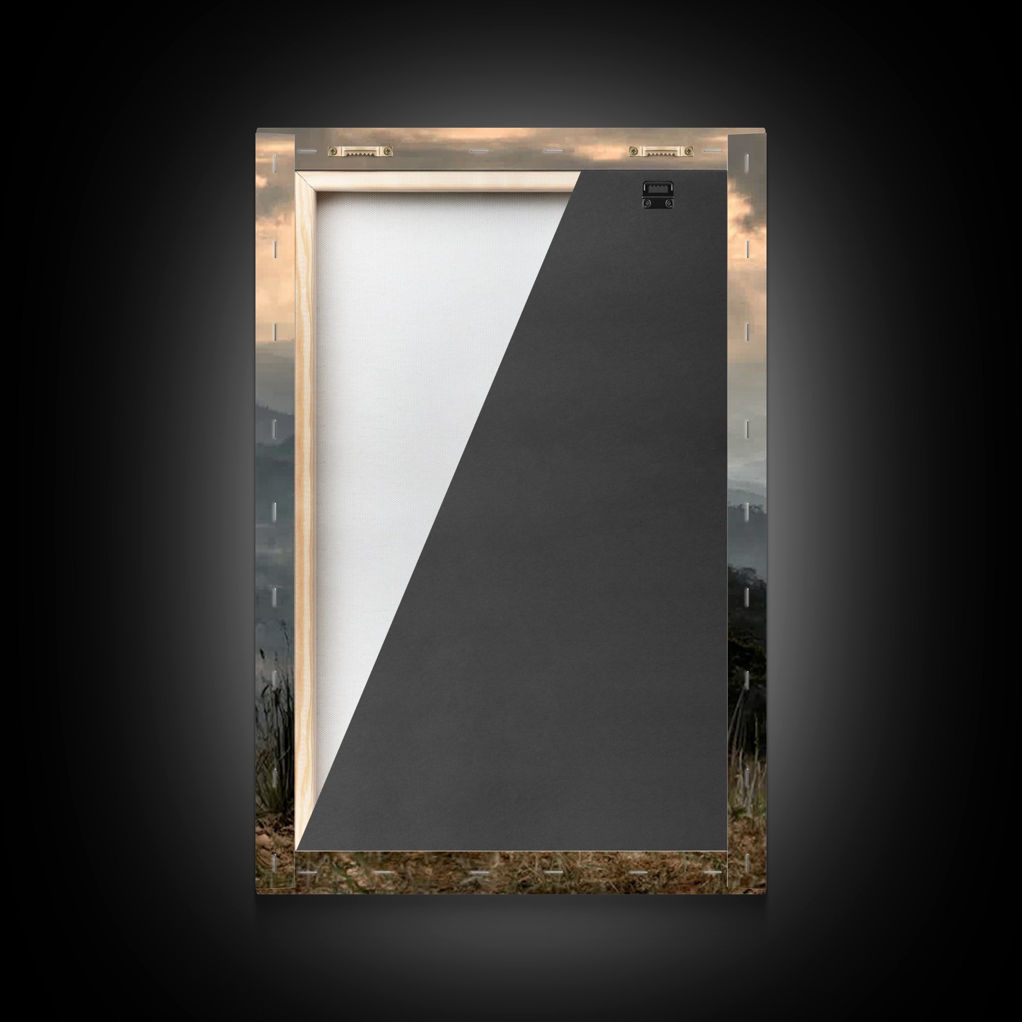 Hillside Reverence – Framed Canvas Print – Christian Wall Art – Christian Art Canvas – Jesus Painting – Moody Christian Art