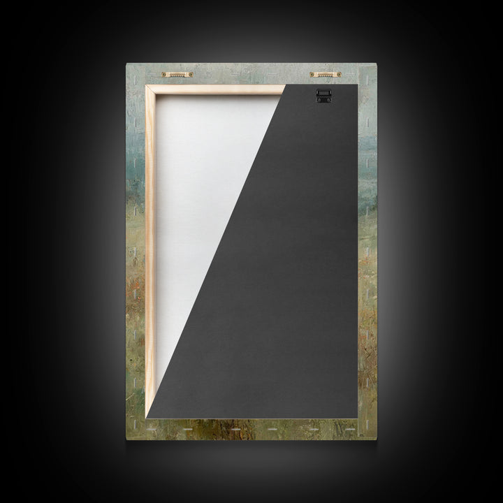 Valley of Stillness – Framed Canvas Print – Christian Wall Art – Christian Art Print – Jesus Painting – Vintage Christian Art