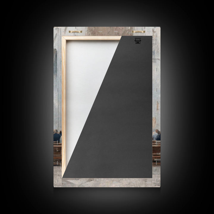 Heavenward Glow – Framed Canvas Print – Christian Wall Art – Christian Art Canvas – Vintage Christian Art – Christmas Art – Christian Chris