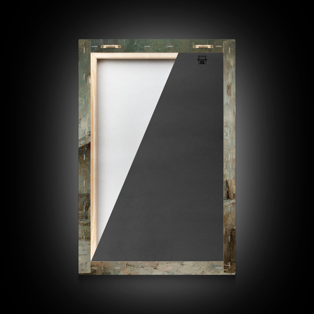 Stable Star Promise – Framed Canvas Print – Christian Wall Art – Framed Christmas Art – Christian Art Canvas – Jesus Painting – Christmas A