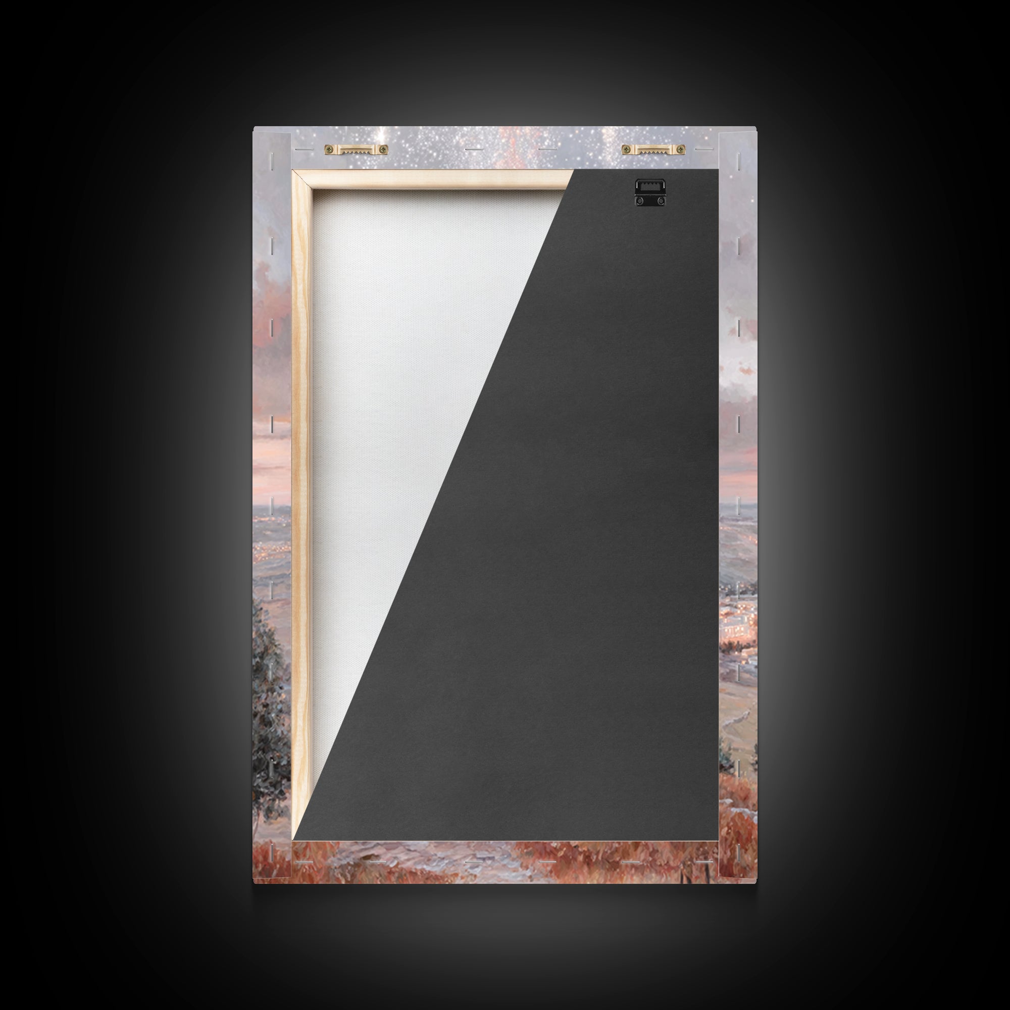 Starry Promise – Framed Canvas Print – Christian Christmas Decor – Christian Art Canvas – Moody Christmas Art – Christian Wall Art