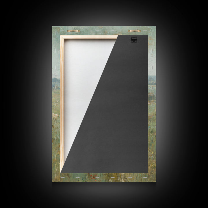 Pasture Of Peace | Framed Canvas Print | Christian Art Canvas | Jesus Painting | Christian Wall Art | Vintage Christian Art