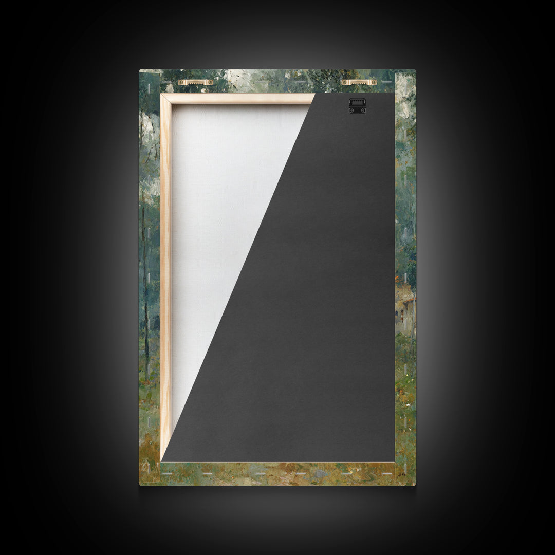 Silent Grove Sanctuary – Framed Canvas Print – Christian Wall Art – Christian Painting – Christian Art Canvas – Moody Christian Art – Chris