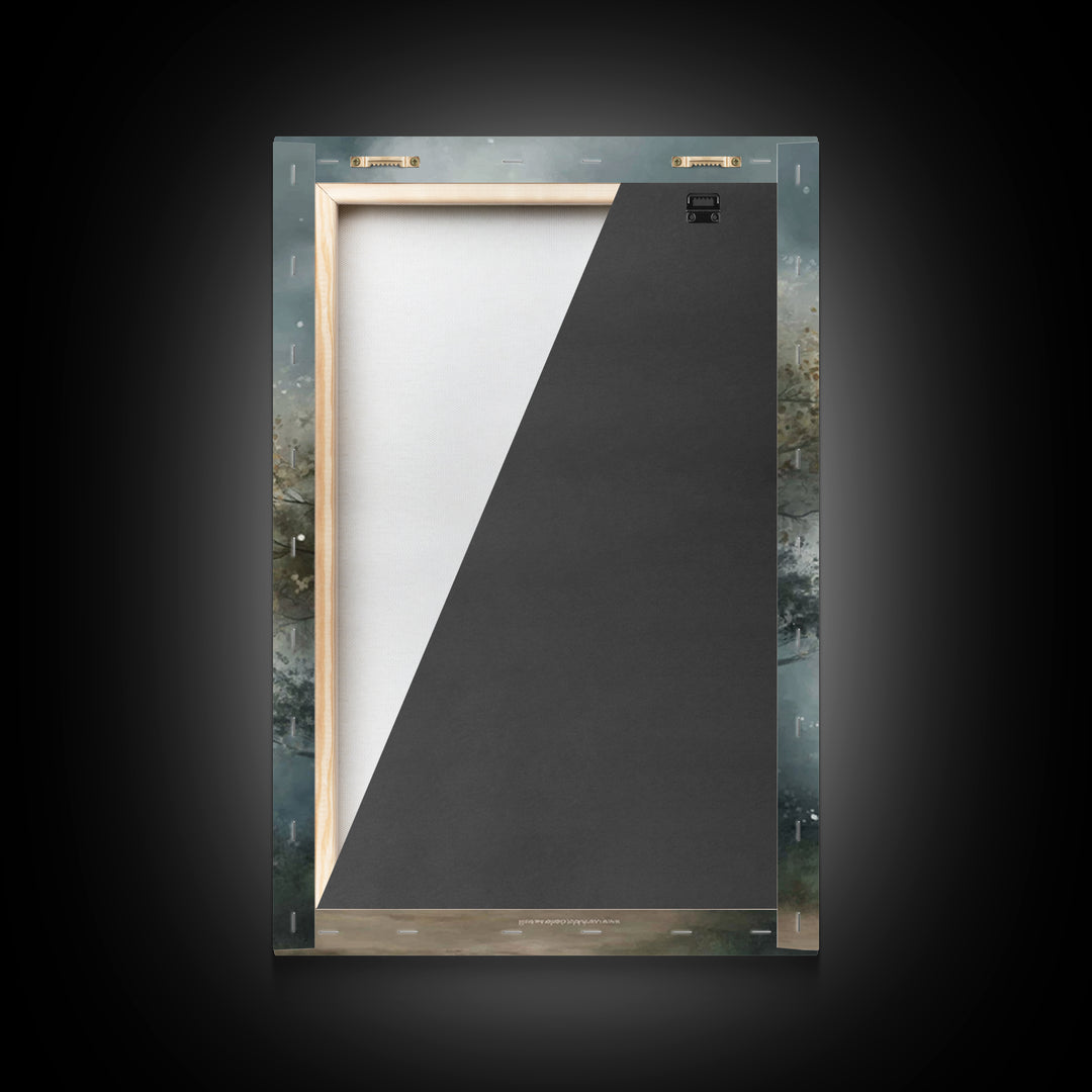 Heavenly Mist Escape, Framed Canvas Print, Christian Art Canvas, Christian Wall Art, Modern Christian Art, Subtle Christian Art, Christmas