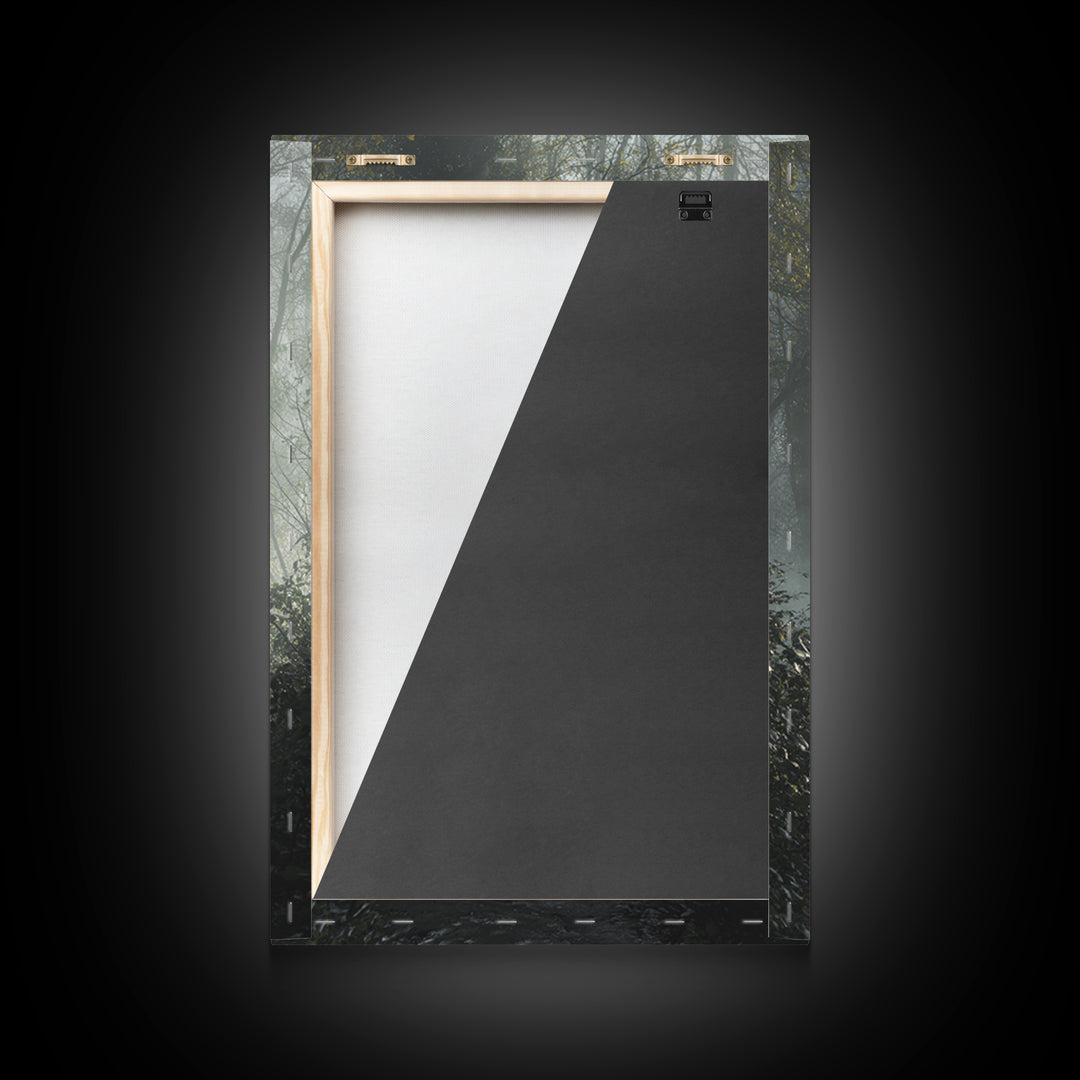 Sacred Stillness – Framed Canvas Print – Christian Art Canvas – Christian Wall Art – Jesus Painting – Blue Christian Art – Christian Decora