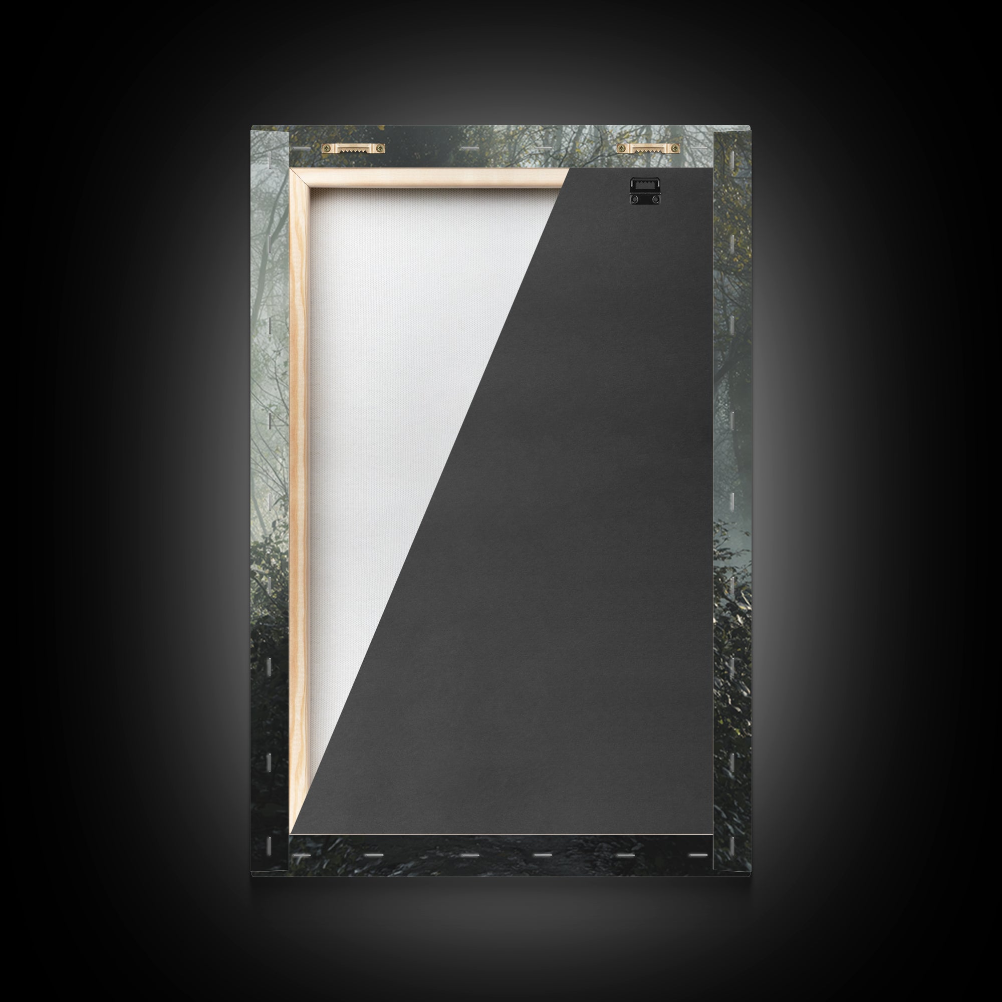 Sacred Stillness – Framed Canvas Print – Christian Art Canvas – Christian Wall Art – Jesus Painting – Blue Christian Art – Christian Decora