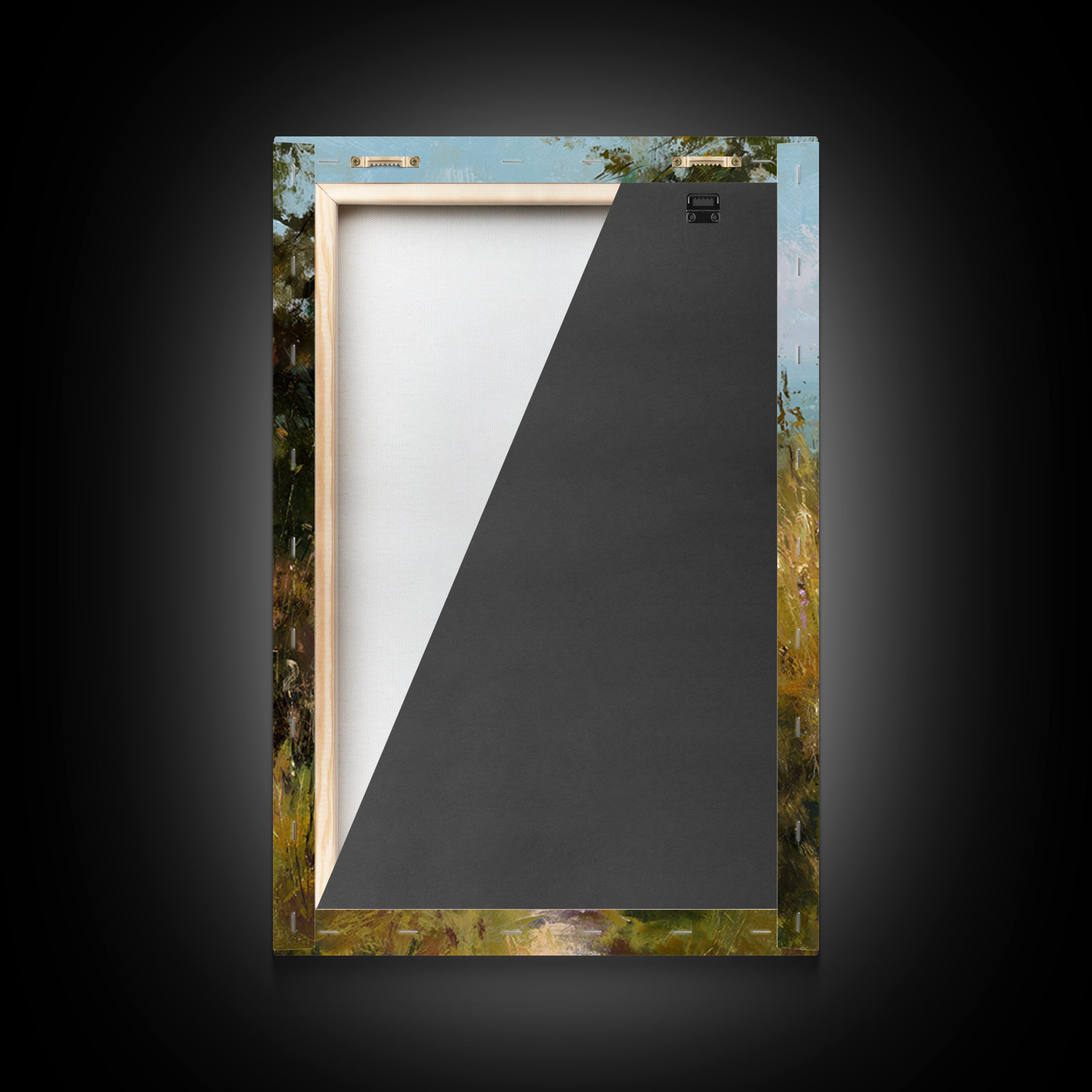 Quiet Meadow Walk – Framed Canvas Print – Christian Art Canvas – Jesus Painting – Christian Wall Art – Christian Christmas Art – Christian