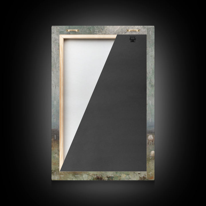 Heaven’s Whisper – Framed Canvas Print – Christian Art – Christian Art Canvas – Moody Christian Art – Christian Wall Art – Christmas Art Pr