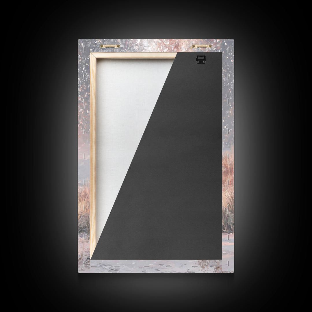Grace In Stillness – Framed Canvas Print – Christian Christmas Art – Christian Wall Art – Christian Art Canvas – Minimalist Christian Art –