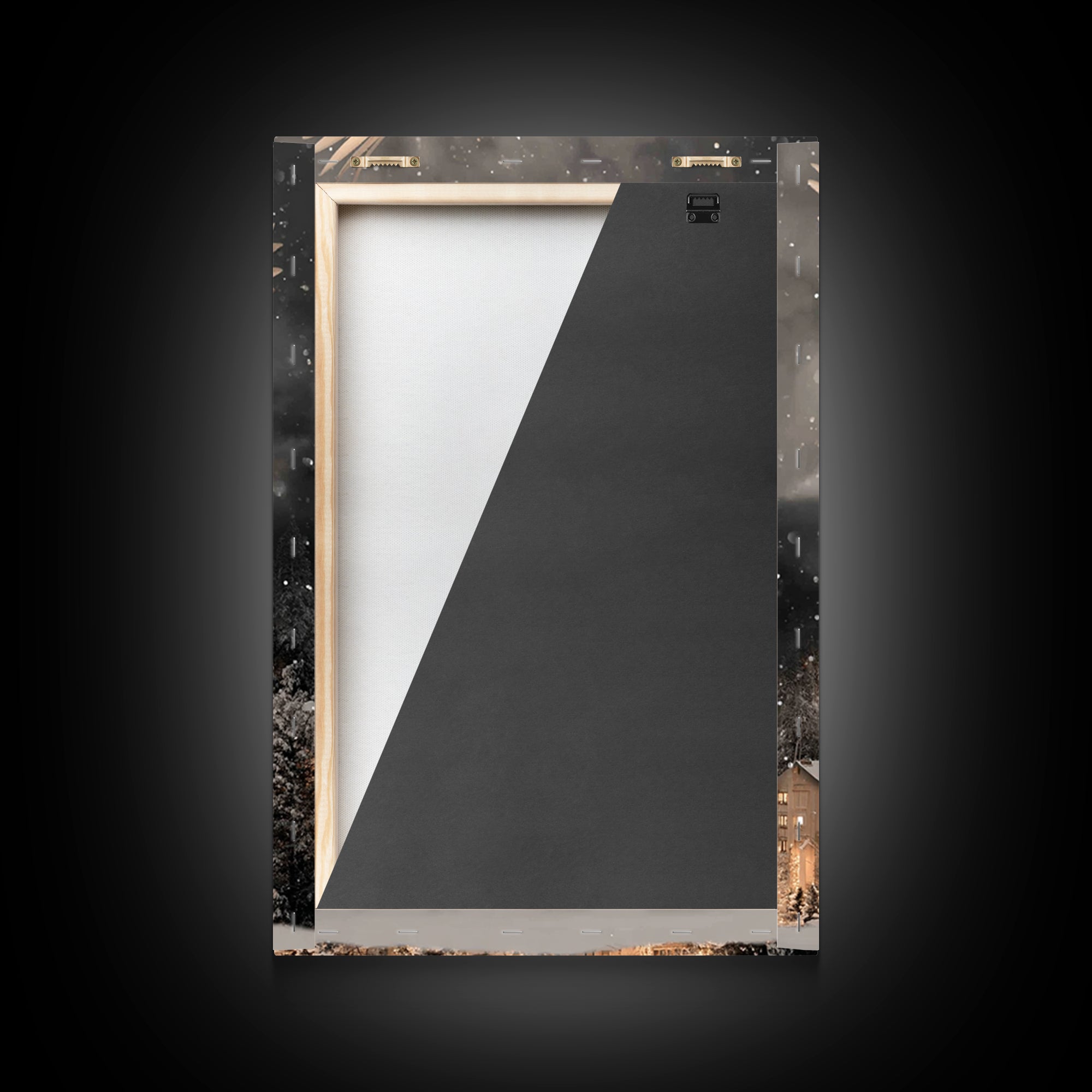 Winter Sentinel – Framed Canvas Print – Christian Wall Art – Modern Christian Art – Christian Christmas Art – Christian Art Canvas – Christ