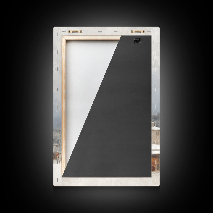 Heavenly Watcher – Framed Canvas Print – Christian Art Canvas – Christian Christmas Art – Christian Art Print – Minimalist Christian Art –