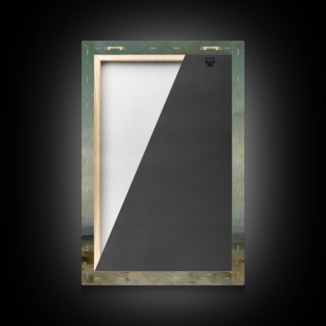Heavenly Night Signal, Framed Canvas Print, Christian Art Canvas, Christmas Wall Art, Christian Christmas Art, Christmas Art Prints, Moody