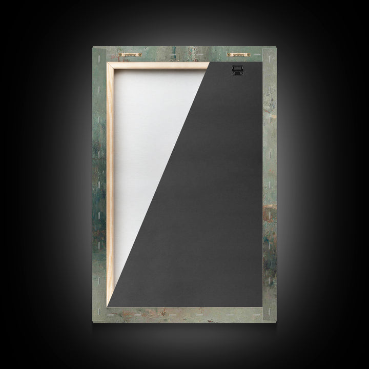 Quiet Candle Chapel – Framed Canvas Print – Christian Wall Art – Christian Painting – Subtle Christian Art – Christian Art Canvas – Vintage