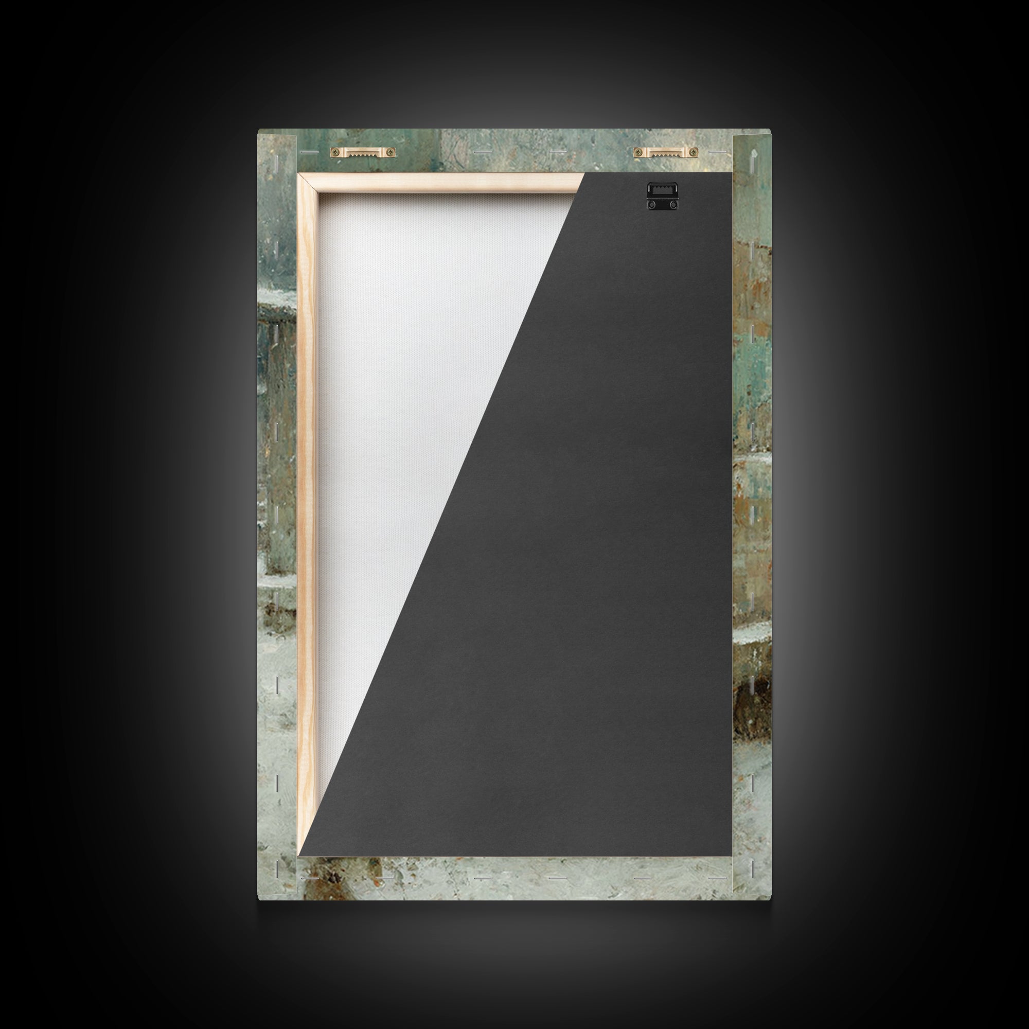Sacred Mist Figures | Framed Canvas Print | Christian Art Canvas | Christian Wall Art | Abstract Christian Art | Moody Christian Art | Chri