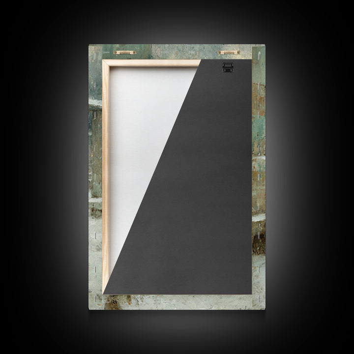 Sacred Mist Figures | Framed Canvas Print | Christian Art Canvas | Christian Wall Art | Abstract Christian Art | Moody Christian Art | Chri