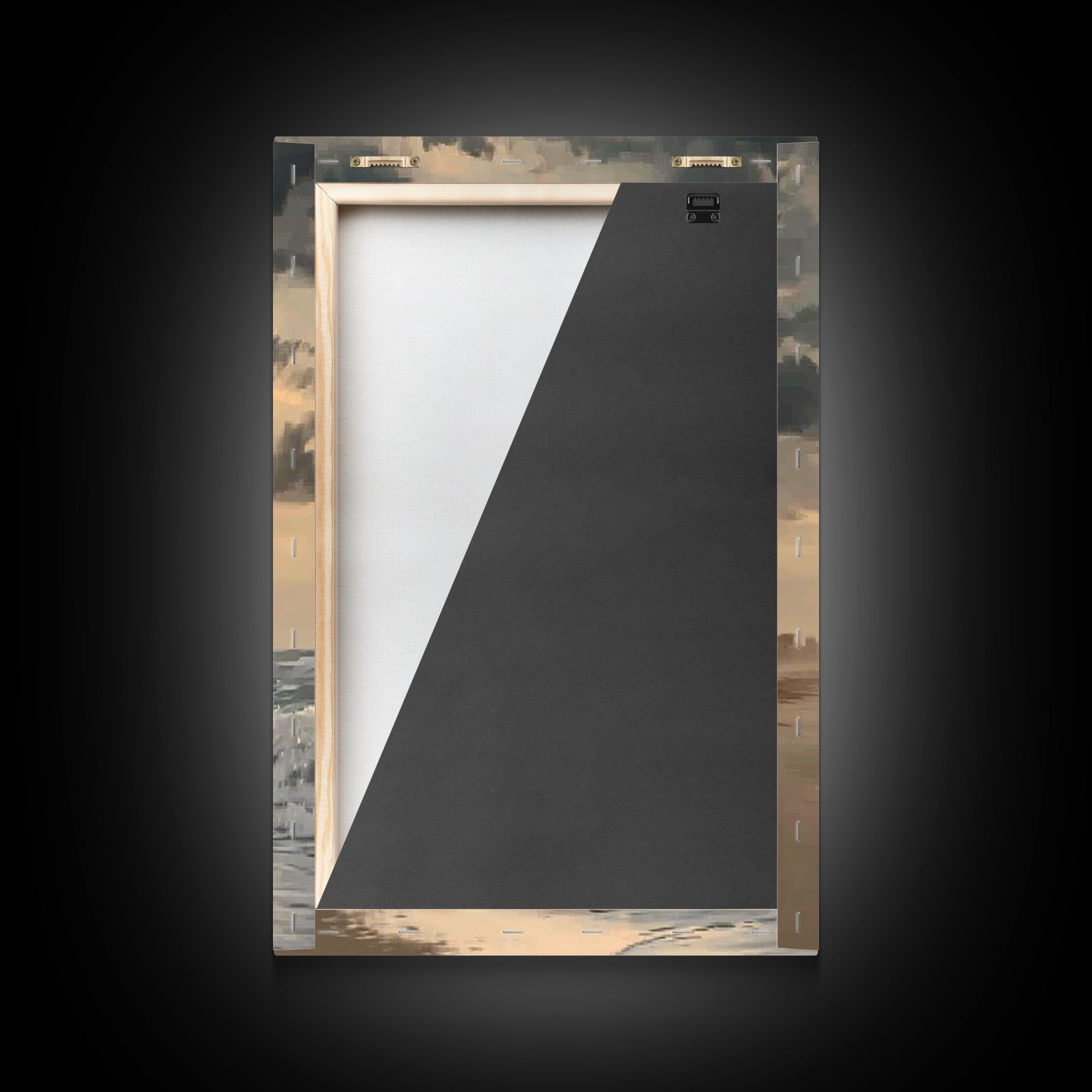 Still Waters – Framed Canvas Print – Christian Wall Art – Christian Art Canvas – Jesus Painting – Minimalist Christian Art – Christian Chri