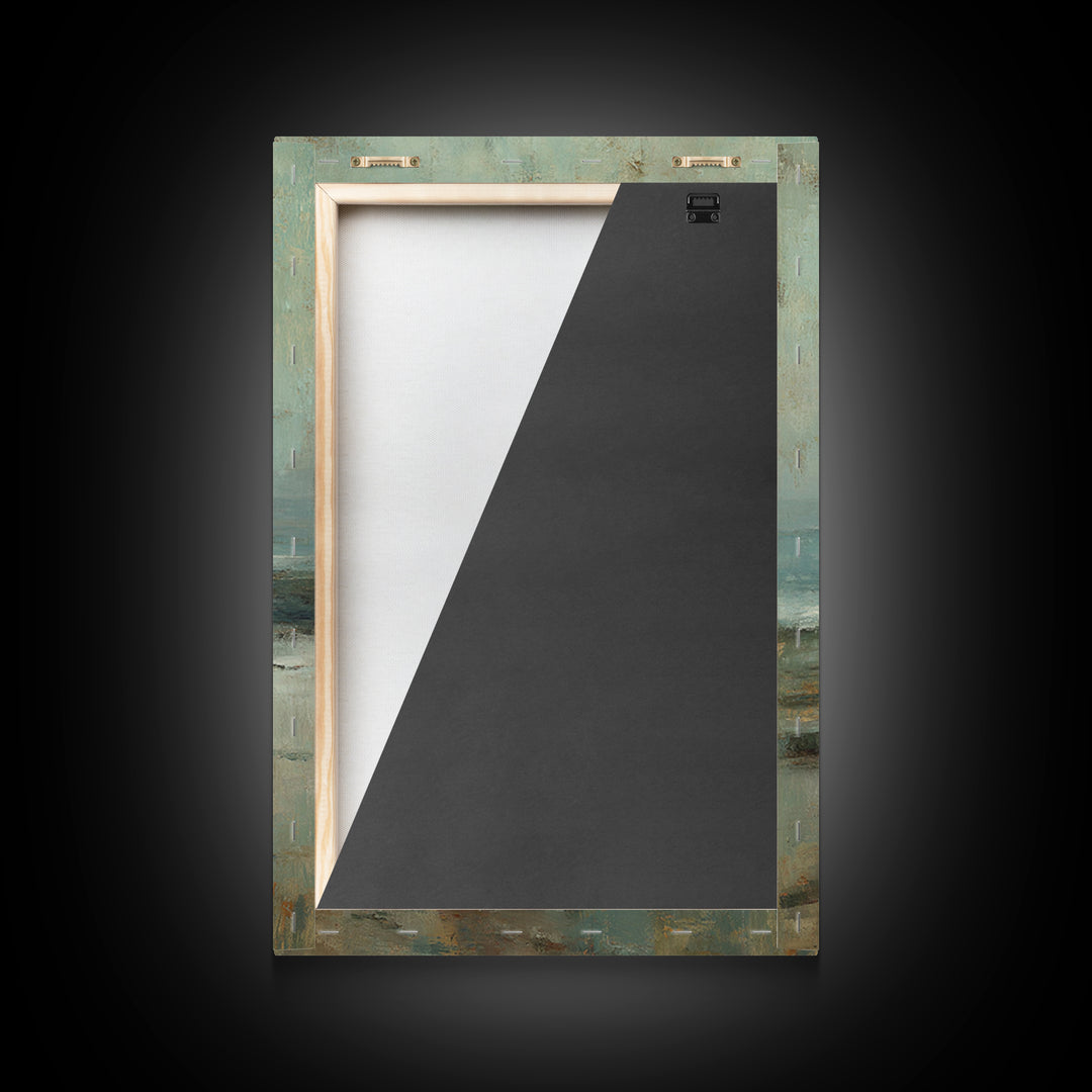 Dawn Walk – Framed Canvas Print – Christian Wall Art – Jesus Painting – Christian Art Canvas – Modern Christian Art – Subtle Christian Art