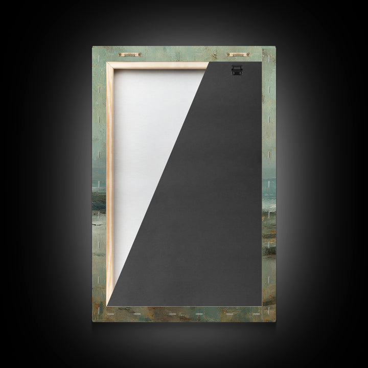 Dawn Walk – Framed Canvas Print – Christian Wall Art – Jesus Painting – Christian Art Canvas – Modern Christian Art – Subtle Christian Art