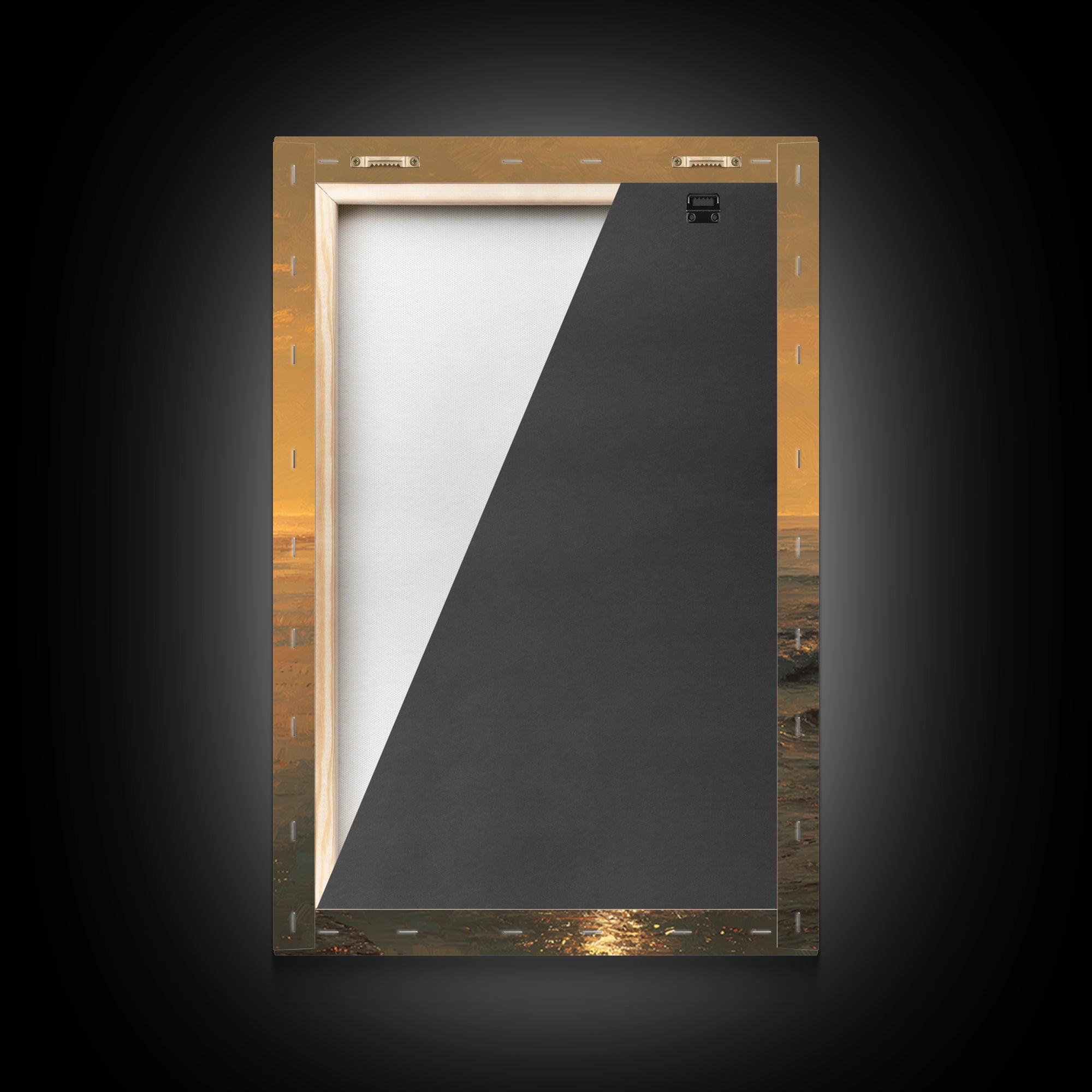 Golden Tide – Framed Canvas Print – Christian Art Canvas – Christian Painting – Jesus Painting – Christian Wall Art – Christian Christmas A