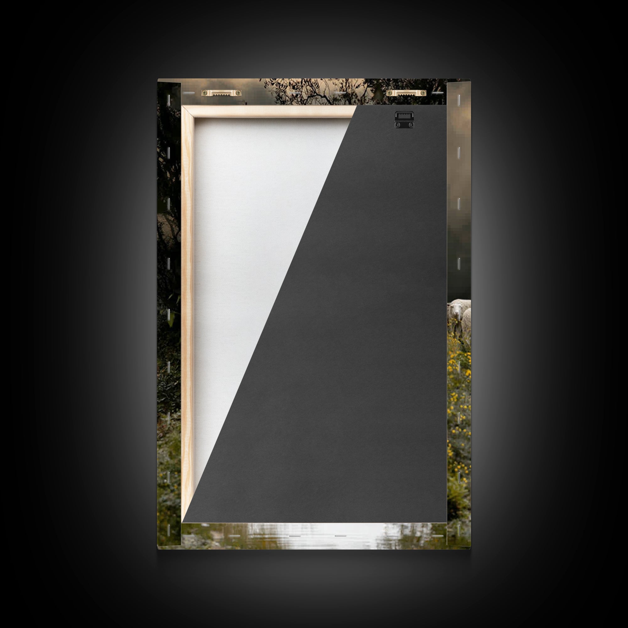 Autumn Pasture Grace – Framed Canvas Print – Christian Wall Art – Jesus Painting – Modern Christian Art – Christian Art Canvas – Christian