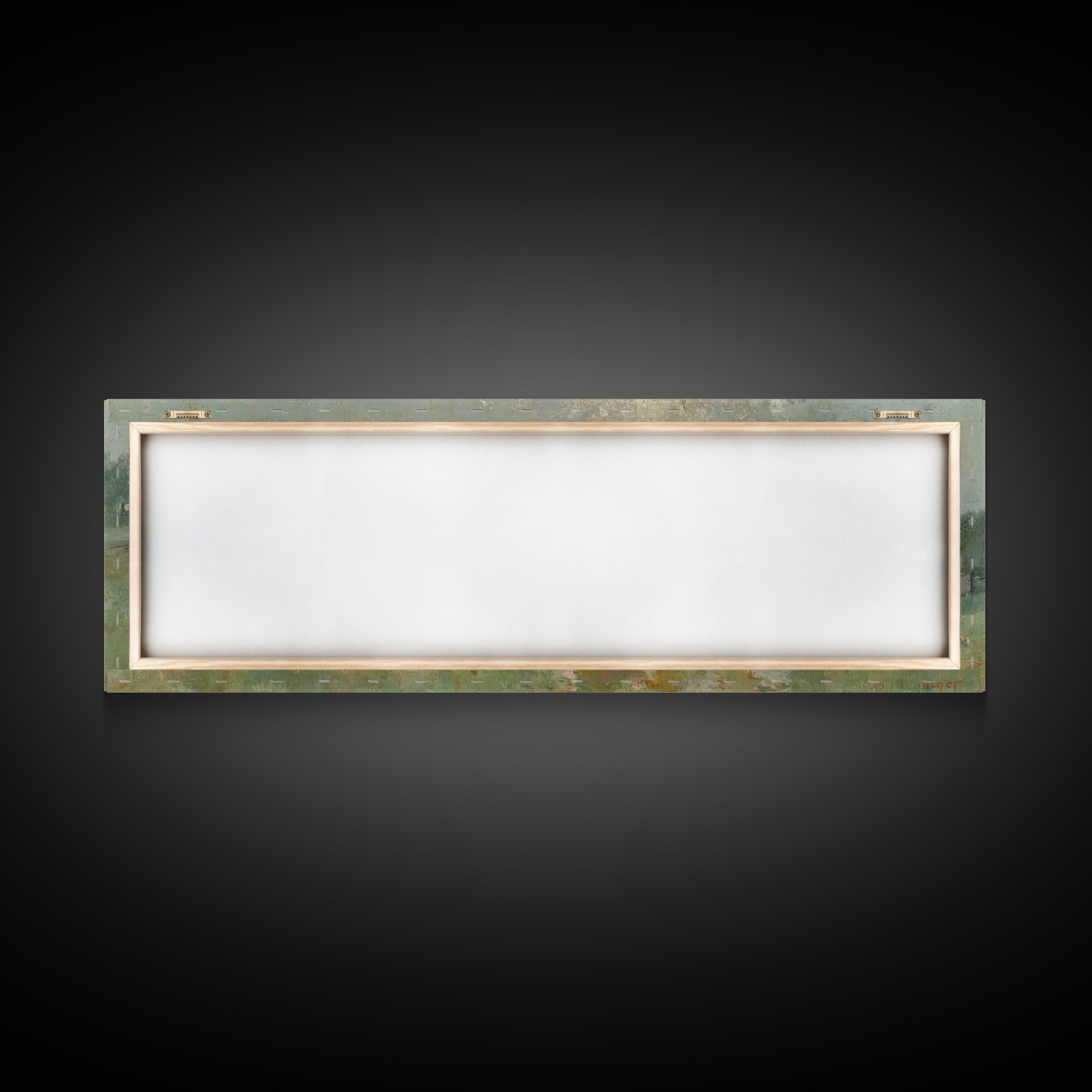 Shepherd Spring Peace – Framed Canvas Print – Christian Wall Art – Jesus Painting – Panoramic Art – Christian Art Canvas – Christmas Art