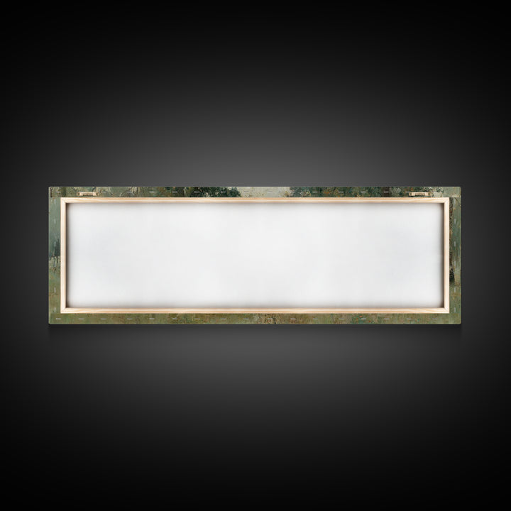 Forest Of Peace – Framed Canvas Print – Christian Art – Panoramic Painting – Jesus Wall Art – Christian Gift Ideas