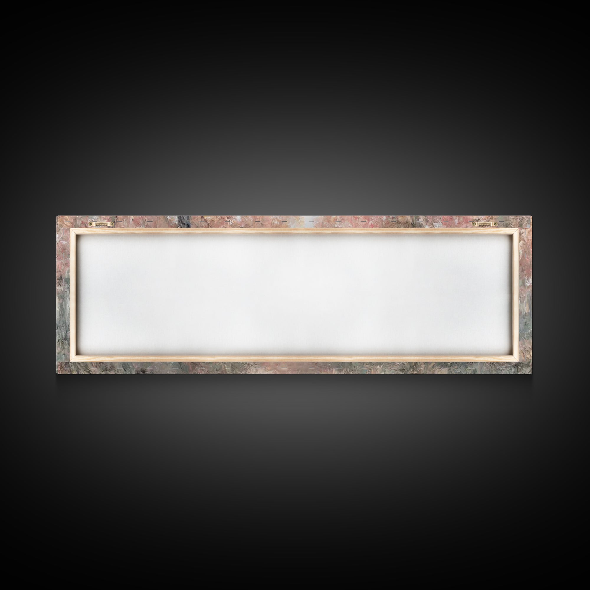 Radiant Savior Path, Framed Canvas Print, Christian Wall Art, Jesus Painting, Panoramic Art, Christmas Wall Art