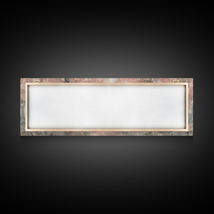 Radiant Savior Path, Framed Canvas Print, Christian Wall Art, Jesus Painting, Panoramic Art, Christmas Wall Art