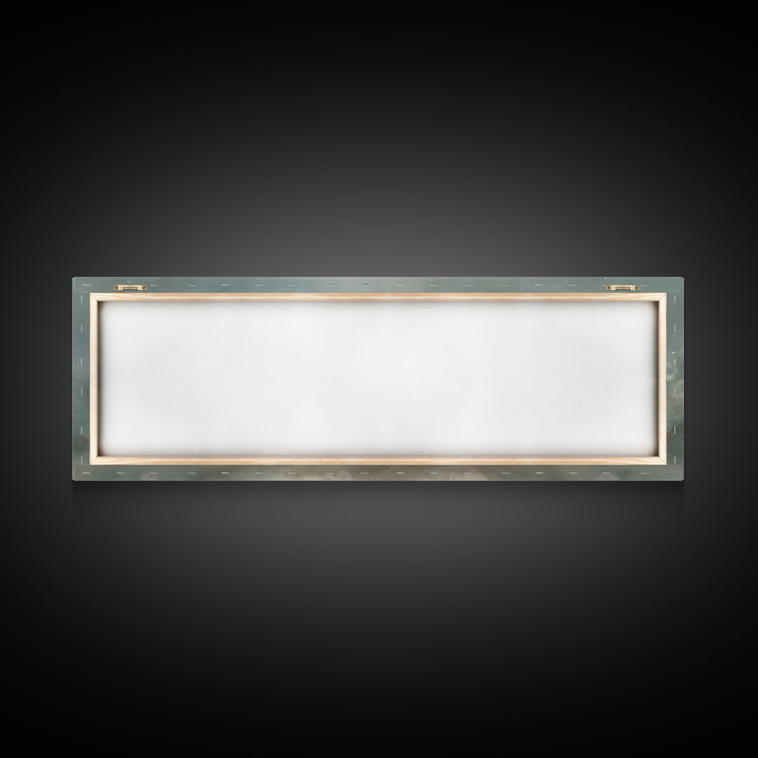 Heavenly Dawn Rise – Framed Canvas Print – Christian Art Canvas – Jesus Painting – Panoramic Frame – Christmas Art