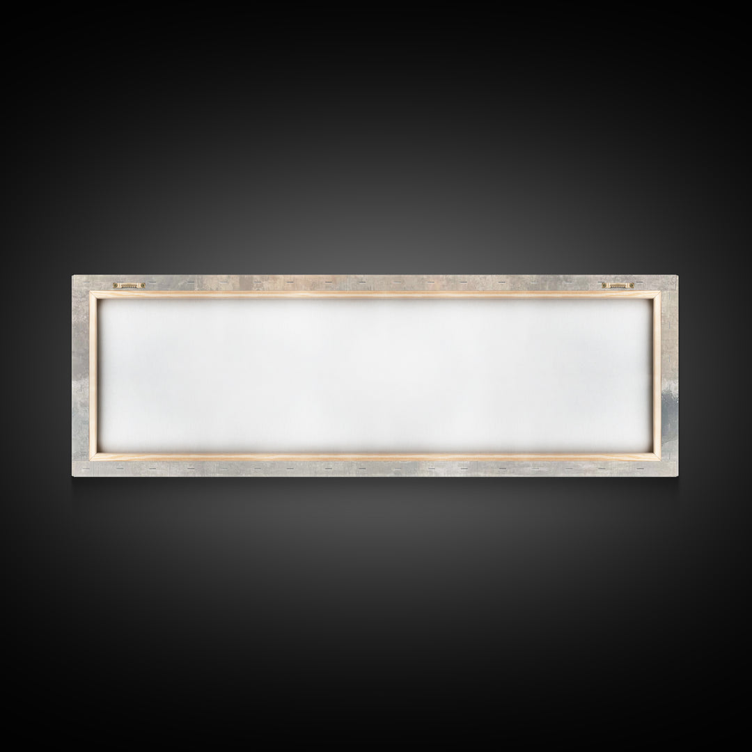 Waves Of Salvation – Framed Canvas Print – Christian Art – Jesus Canvas Art – Panoramic Wall Art – Christian Painting – Christian Gift Idea