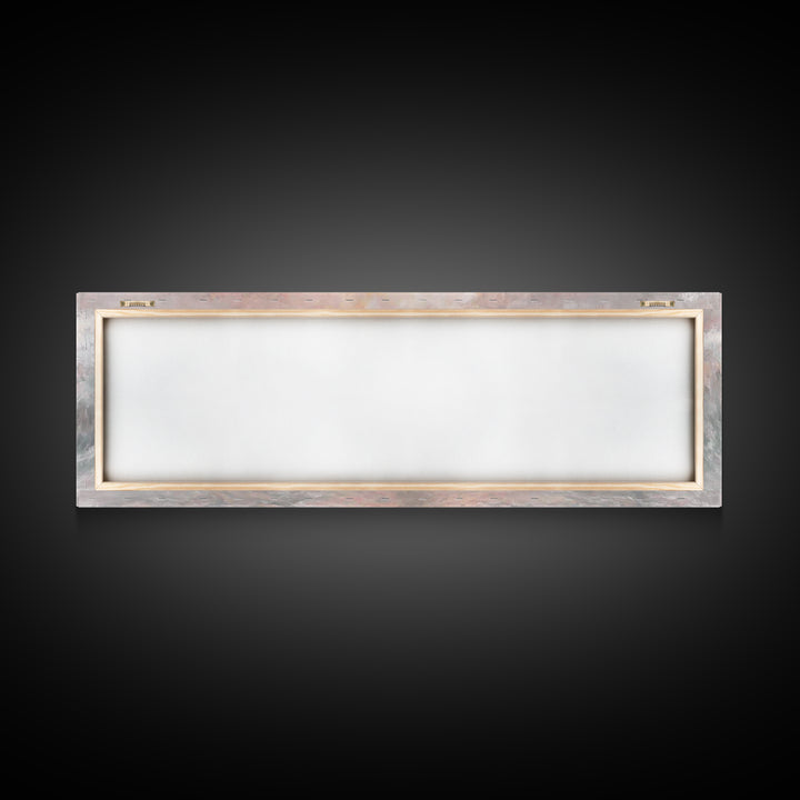 Morning Tide Mercy | Framed Canvas Print | Christian Art | Jesus Painting | Panoramic Frame | Christian Wall Art | Modern Christian Art
