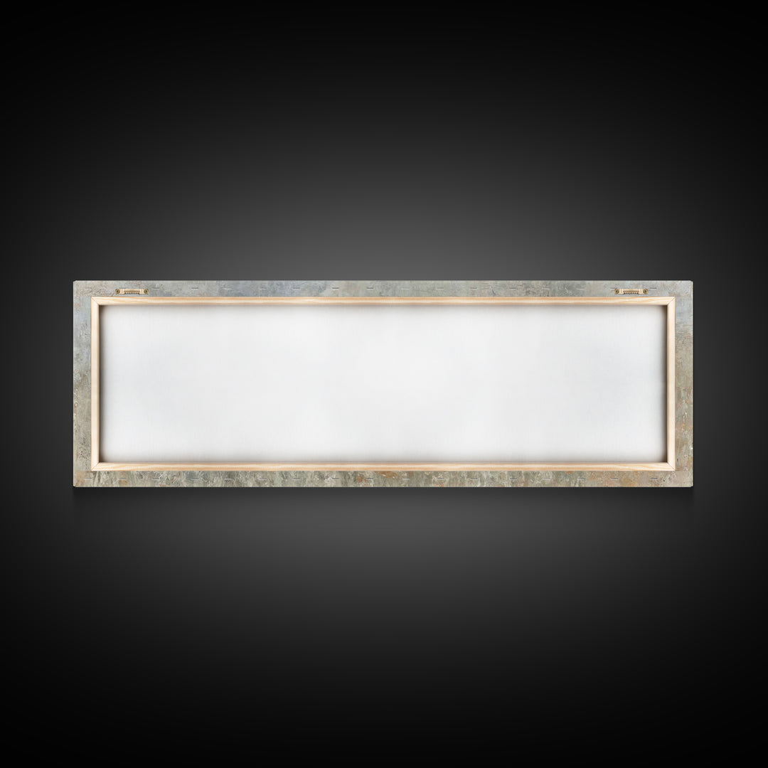 Garden Joy Light | Framed Canvas Print | Christian Art Print | Jesus Canvas Art | Panoramic Wall Art | Christian Painting | Christian Decor