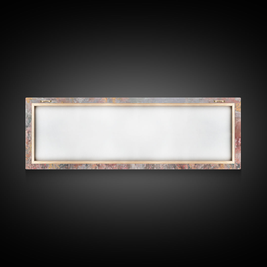 Fields Of Delight, Framed Canvas Print, Christian Art Canvas, Panoramic Wall Art, Jesus Painting, Christian Decorations, Modern Christian A