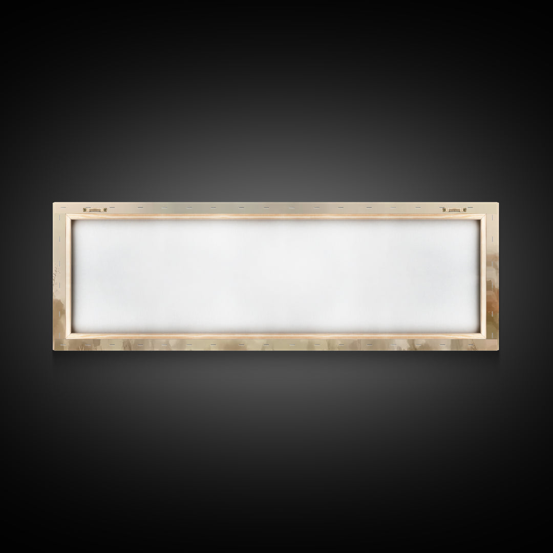 Valley Of Peace – Framed Canvas Print – Panoramic Wall Art – Christian Art Canvas – Christian Painting – Jesus Painting – Christian Gift –