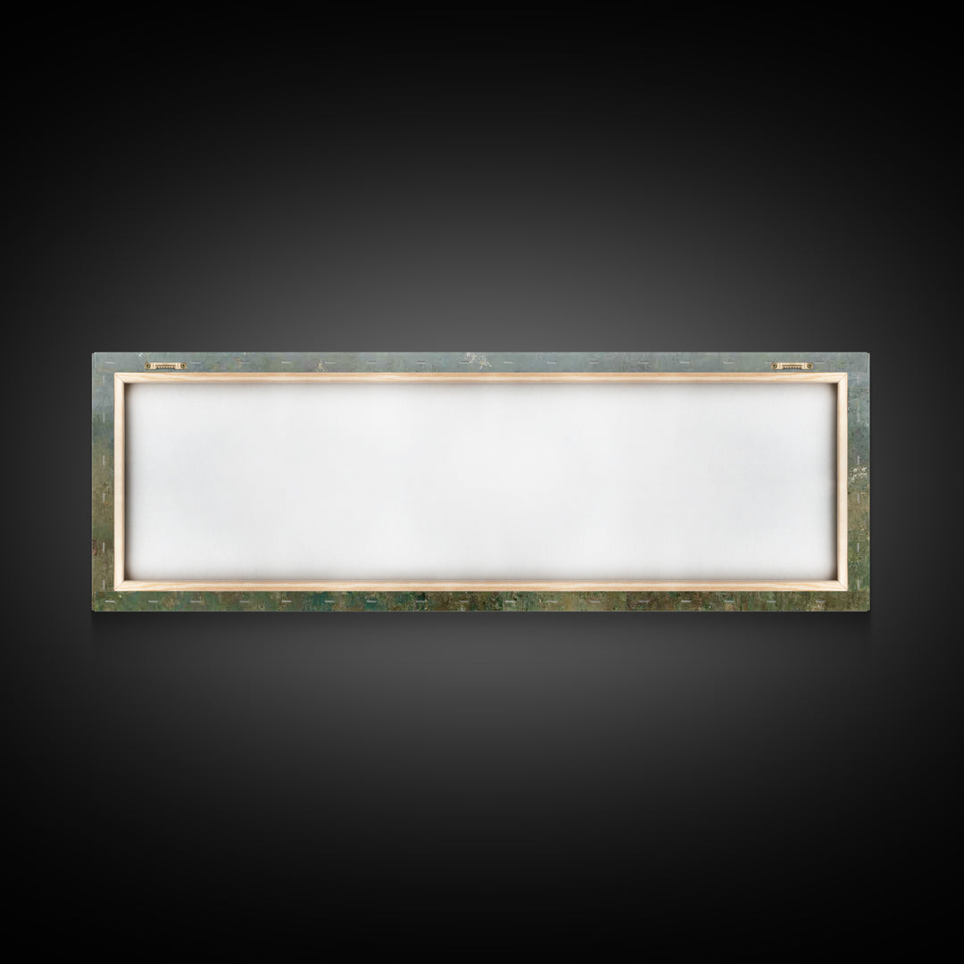 Quiet Bloom Path | Framed Canvas Print | Panoramic Painting | Christian Art | Christian Art Canvas | Jesus Painting | Christian Wall Art |
