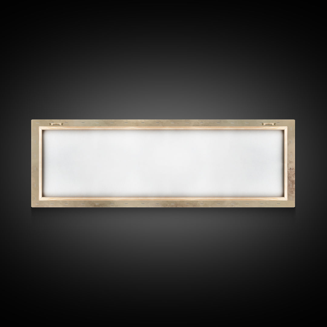 Stillness Of Faith - Framed Canvas Print - Panoramic Art - Christian Art Canvas - Christian Wall Art - Jesus Painting - Modern Christian Ar